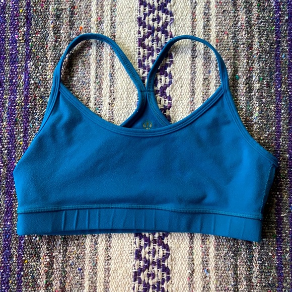 Lululemon teal flow Y bra light support - Picture 2 of 7